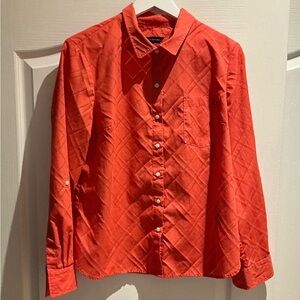 Tommy Hilfiger Orange Quilted Shirt